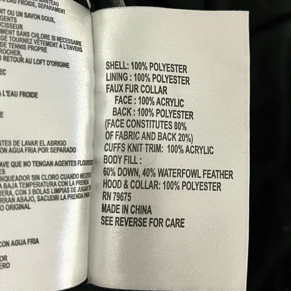 Michael Kors Coat PS Petite Small Black Down Quilted Fur Collar Hood Jacket EUC - Picture 9 of 11